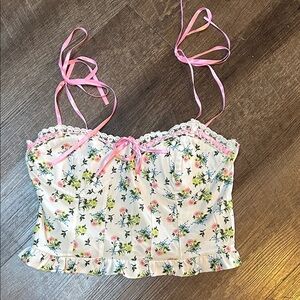 Floral crop top